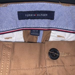 MENS TAN TOMMY HILFIGER PANTS